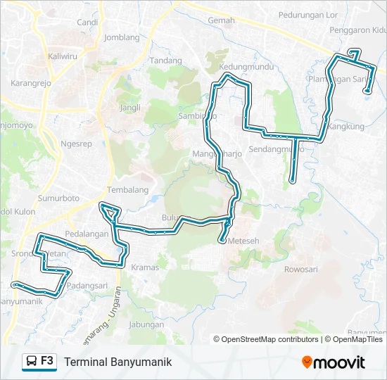 F3 Bus Line Map