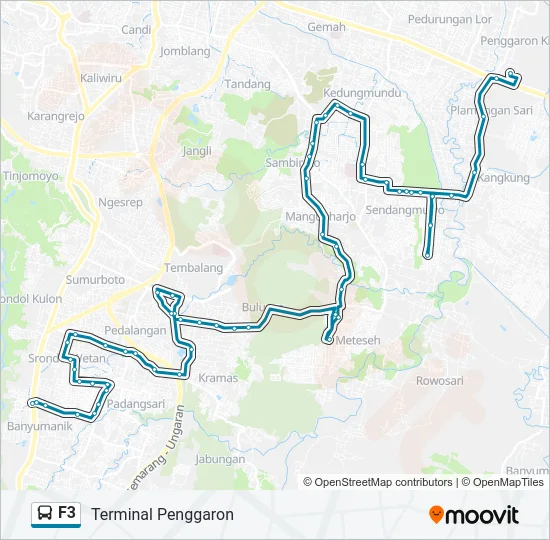 F3 Bus Line Map