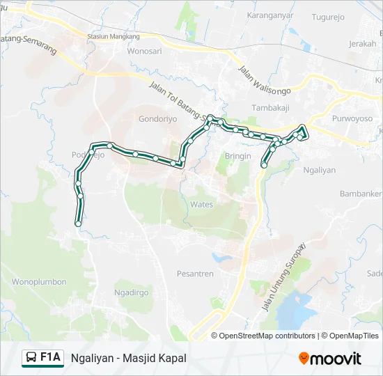 F1A Bus Line Map