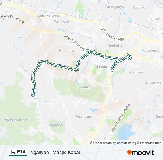 F1A bus Line Map