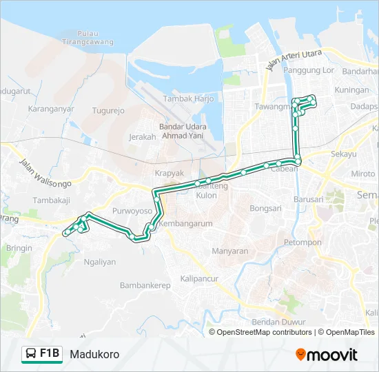 F1B Bus Line Map