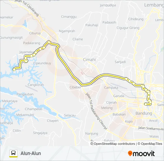 DAMRI KBP Bus Line Map