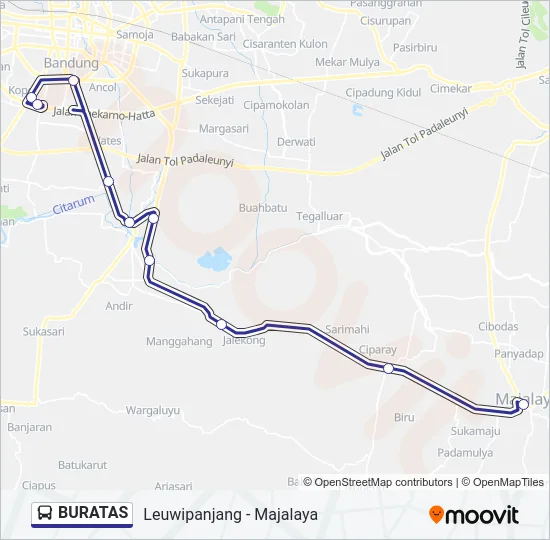BURATAS Bus Line Map