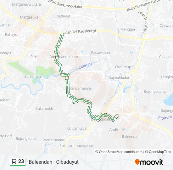 23 Bus Line Map