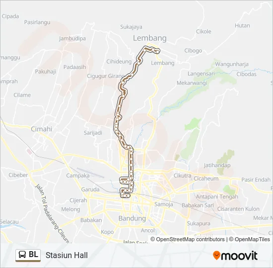 BL Bus Line Map