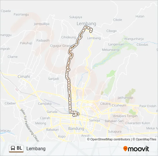 BL Bus Line Map