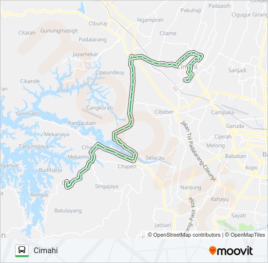 CIMAHI-CILILIN bis Peta Jalur