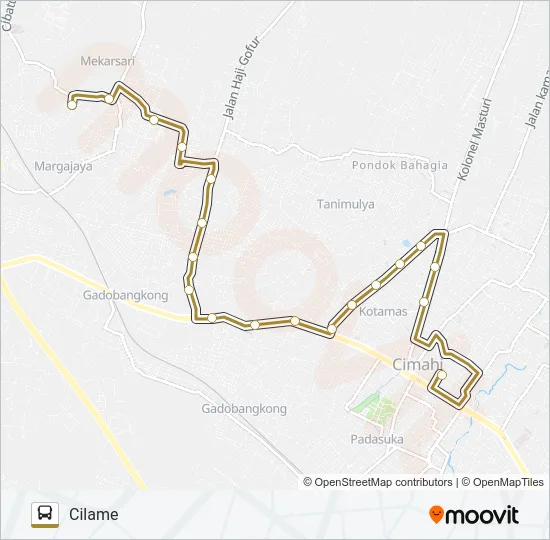 PSR.ATAS-CILAME Bus Line Map