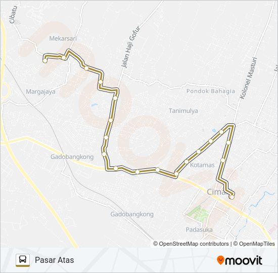 PSR.ATAS-CILAME Bus Line Map