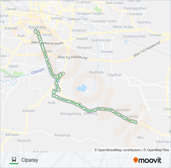 Rute Ciparaytegalega: Jadwal, Pemberhentian & Peta - Ciparay (Diperbarui)