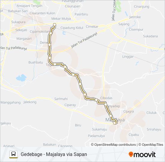 GD.BAGE-MAJALAYA bis Peta Jalur