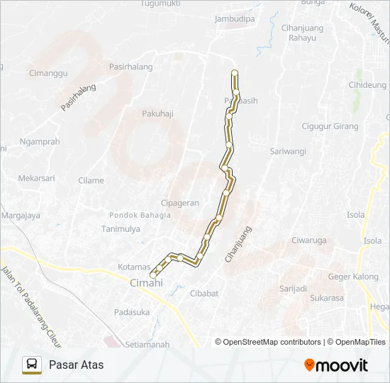 PSR.ATAS-CIPANAS Bus Line Map