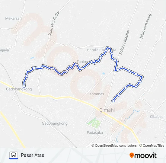 PSR.ATAS-PERMATA Bus Line Map