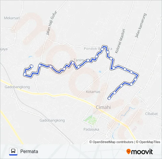 PSR.ATAS-PERMATA Bus Line Map