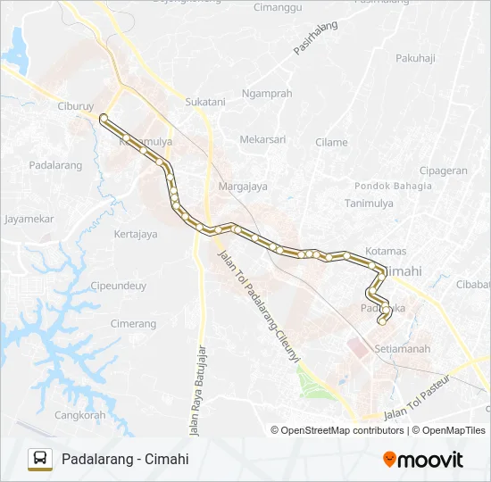 PADALARANG-CIMAHI Bus Line Map