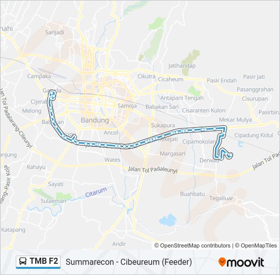TMB F2 Bus Line Map