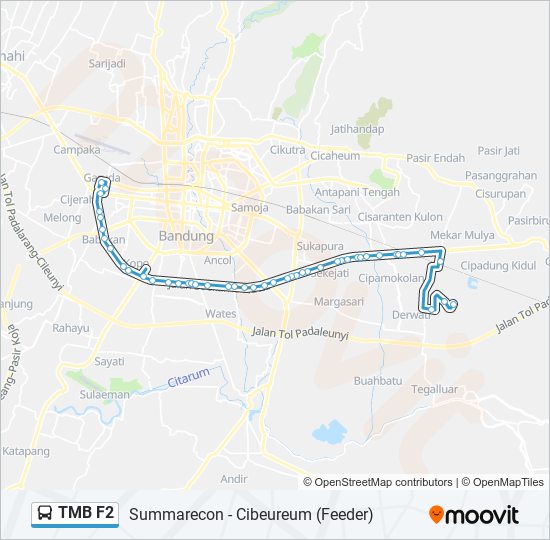 Rute Tmb F2: Jadwal, Pemberhentian & Peta - Mall Summarecon Bandung ...