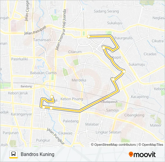 BAA KUNING Bus Line Map