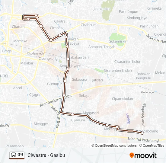 09 Bus Line Map