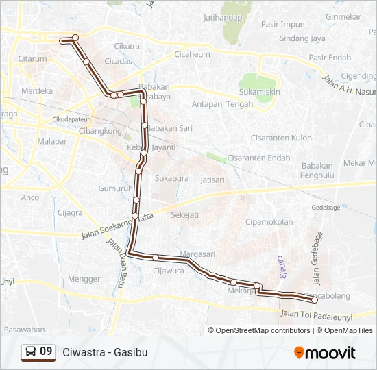 09 Bus Line Map