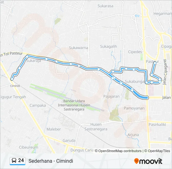 24 Bus Line Map