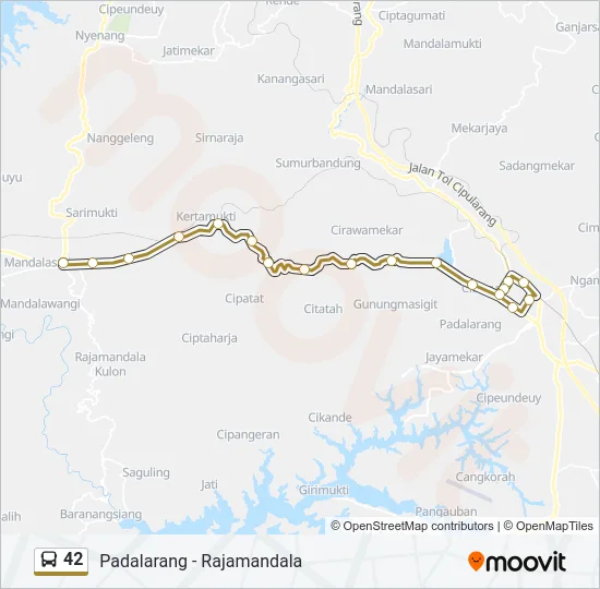 42 Bus Line Map