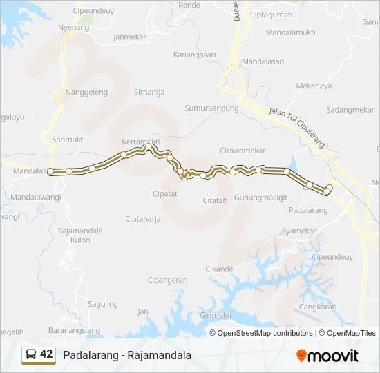 42 Bus Line Map