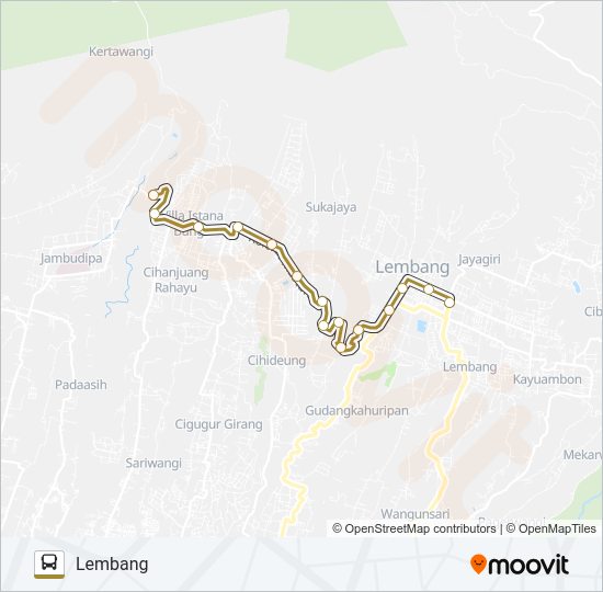 CISARUA-LEMBANG bis Peta Jalur