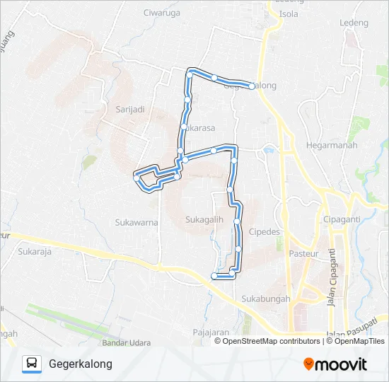 GG.KALONG-SUKAMULYA Bus Line Map