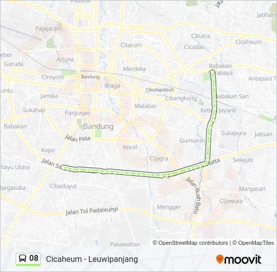 08 Bus Line Map