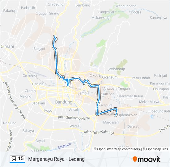 15 Bus Line Map