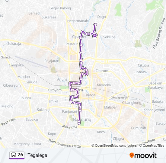 26 Bus Line Map