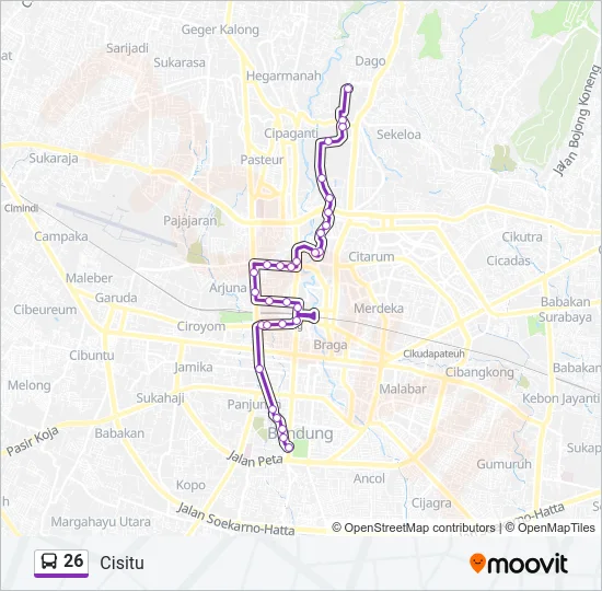 26 Bus Line Map