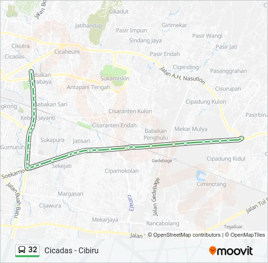 32 Bus Line Map