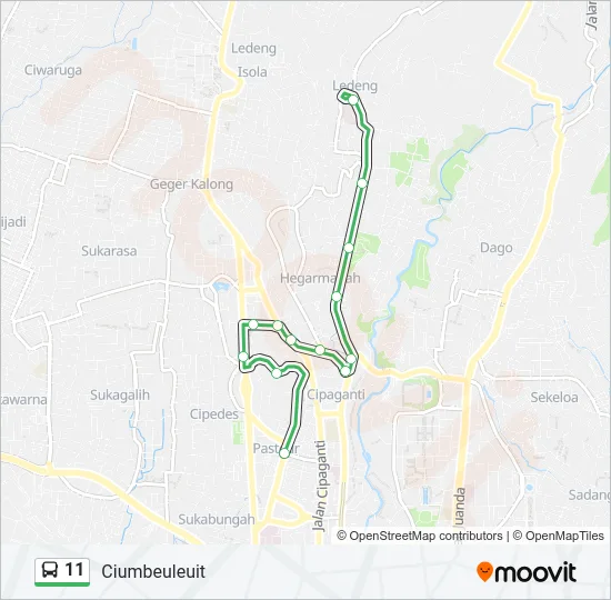 11 Bus Line Map