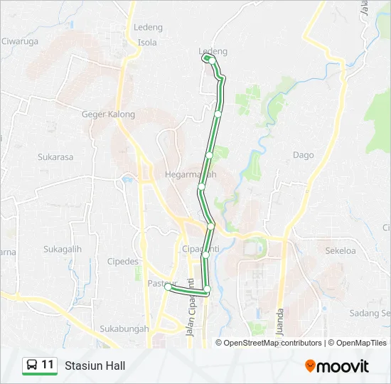 11 Bus Line Map