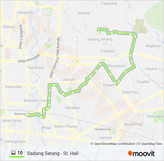 10 bus Line Map