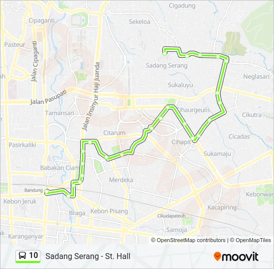 10 Bus Line Map