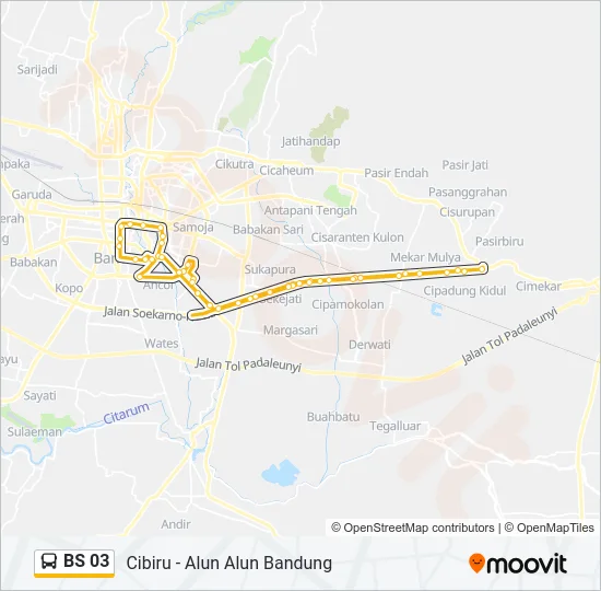 BS 03 Bus Line Map