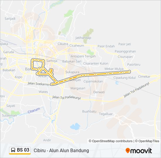 BS 03 bus Line Map