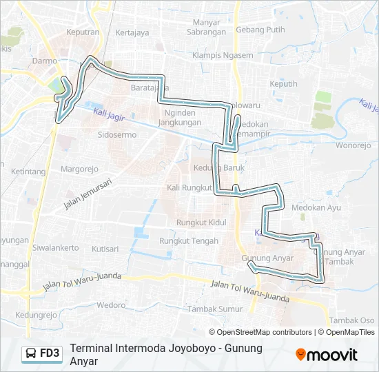 FD3 Bus Line Map