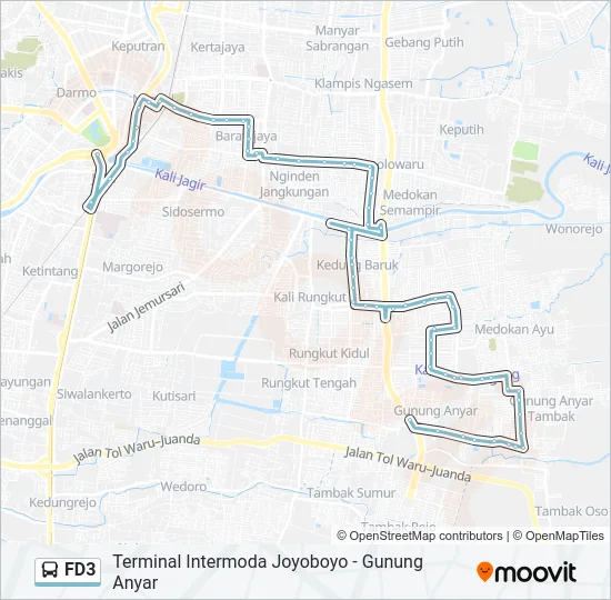 FD3 Bus Line Map
