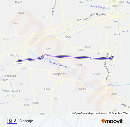 J Train Line Map