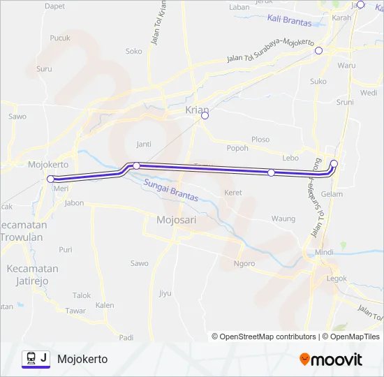 J Train Line Map