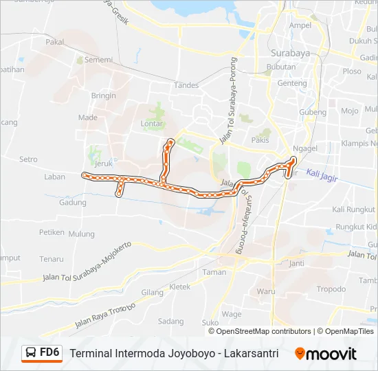 FD6 Bus Line Map