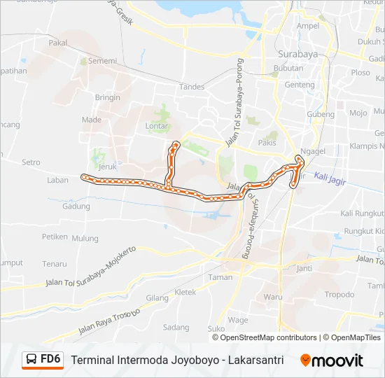 FD6 Bus Line Map