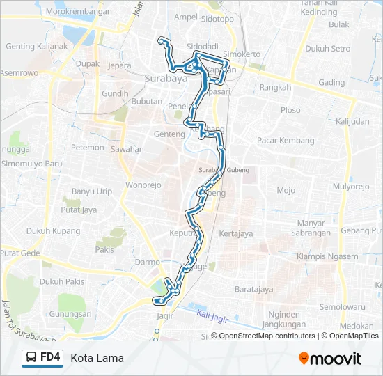 FD4 Bus Line Map