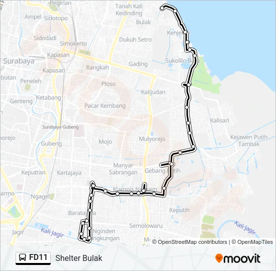 FD11 Bus Line Map