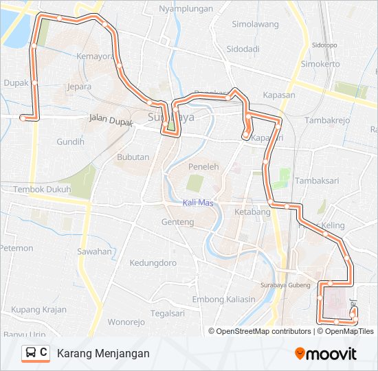 C bus Line Map