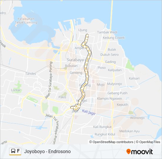 F bus Line Map